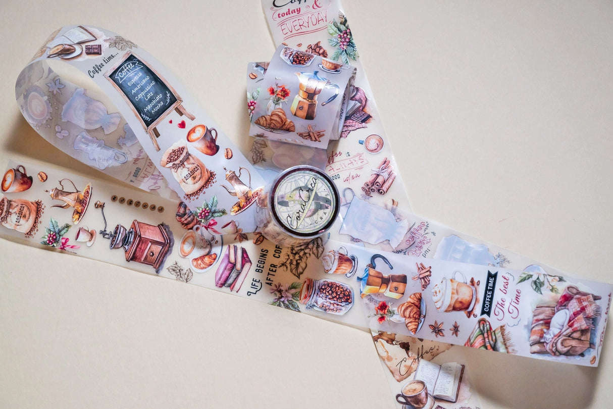 Coffee Lover Transparent PET Tape