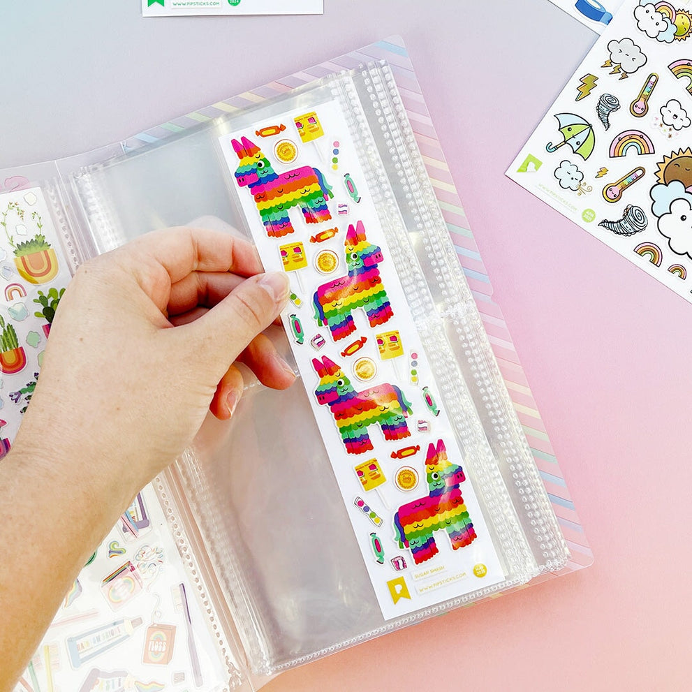 Pipsticks - Colorful Stickers Pocket Sticker Keeper