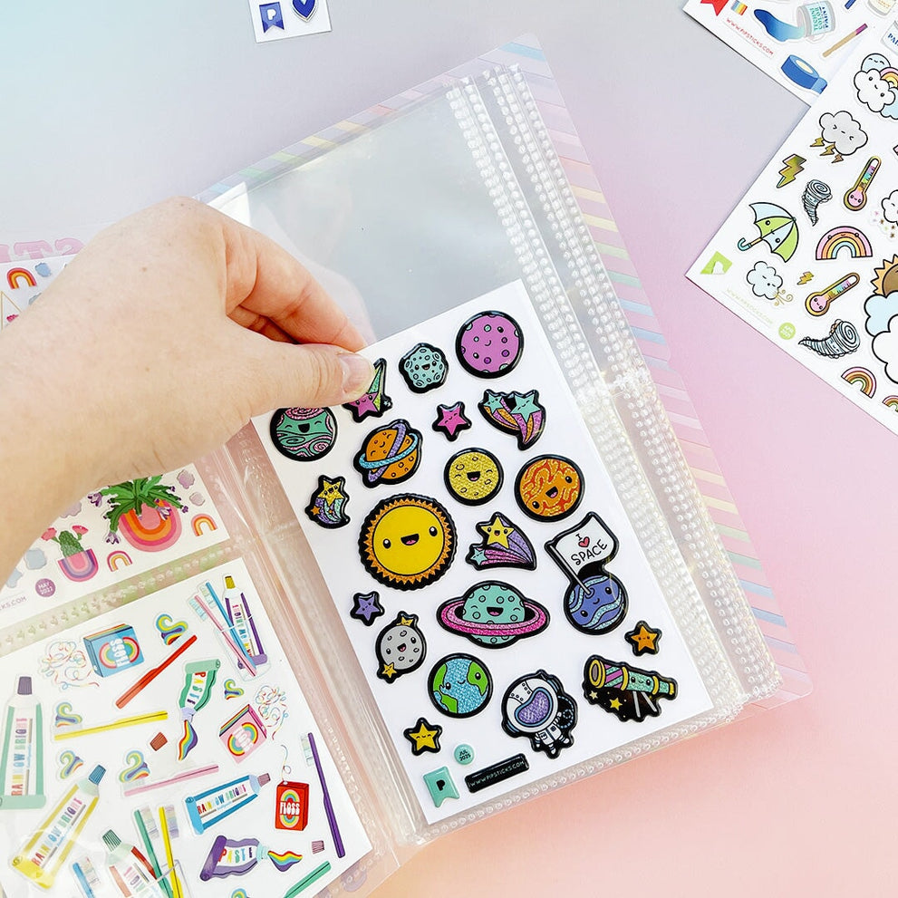 Pipsticks - Colorful Stickers Pocket Sticker Keeper