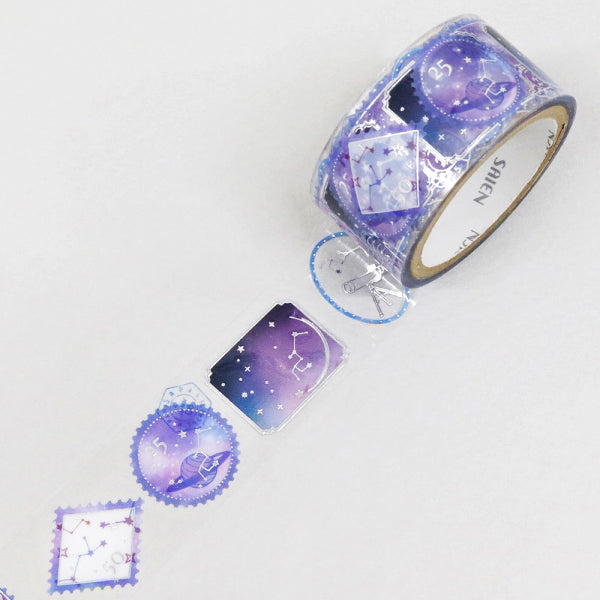 Saien Constellation Stamp Story Clear Tape