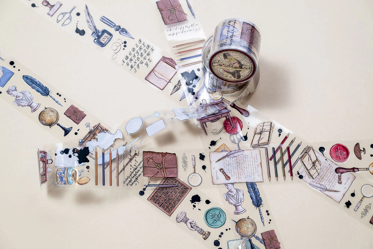 CoraCreaCrafts The Writing Desk Transparent Tape PET