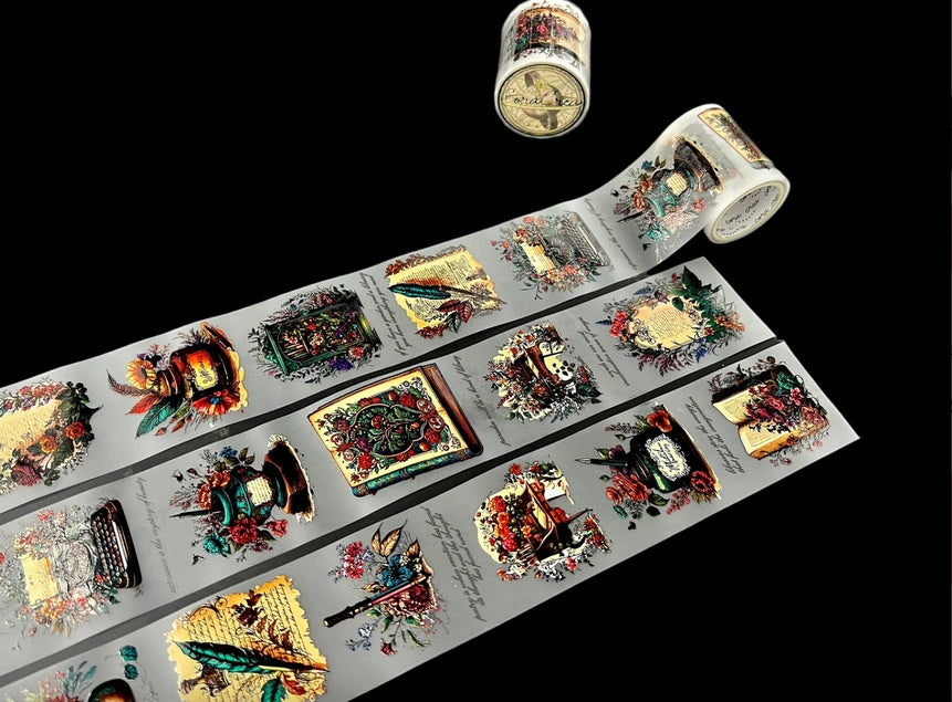 CoraCreaCrafts Victorian Scribe Transparent PET Tape