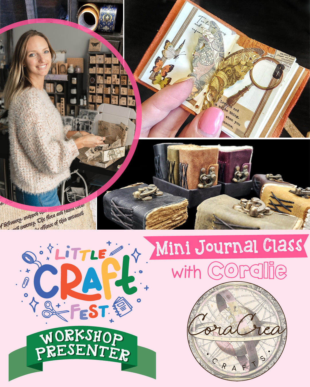 Mini Journal Class with Coralie from CoraCreaCrafts