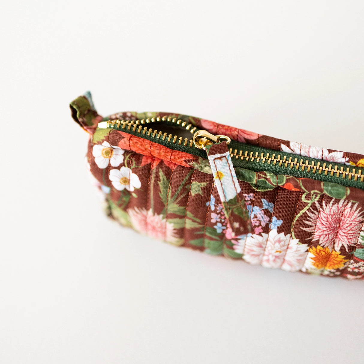 Botanica Paper Co. - Cotton Quilted Pencil Pouch - Russet