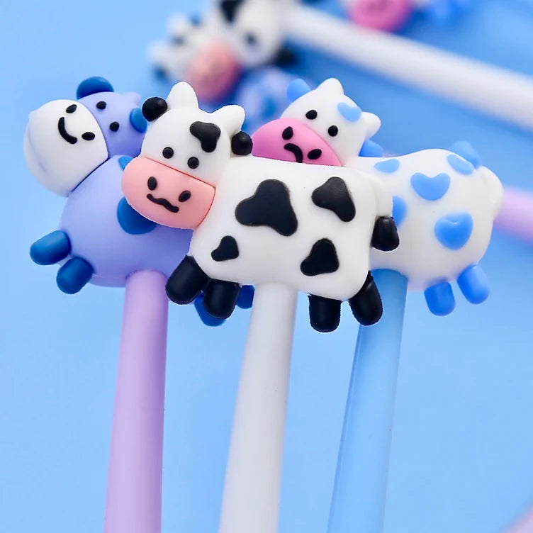 These cute cow gel pens are perfect for planning, for work, home, desk or for school. They will be a beautiful addition to your pen collection!
• 0.5mm Gel Ink
• Black Ink
• Writes very smoothly
• Measures approx. 6" - 7"
• Includes 1 pen, we will send one random color