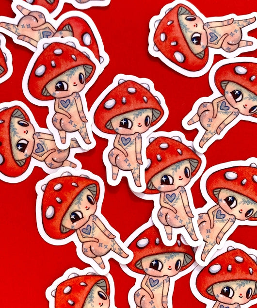 Coy Inked Cap Vinyl Sticker