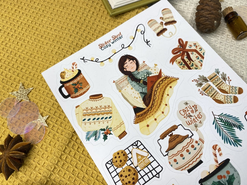 Cozy Winter Sticker Sheet