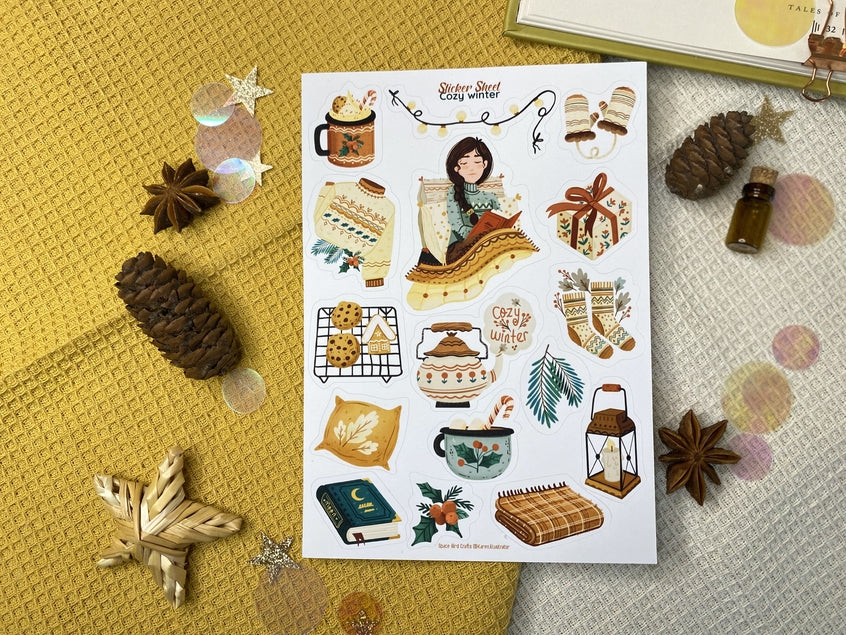 Cozy Winter Sticker Sheet