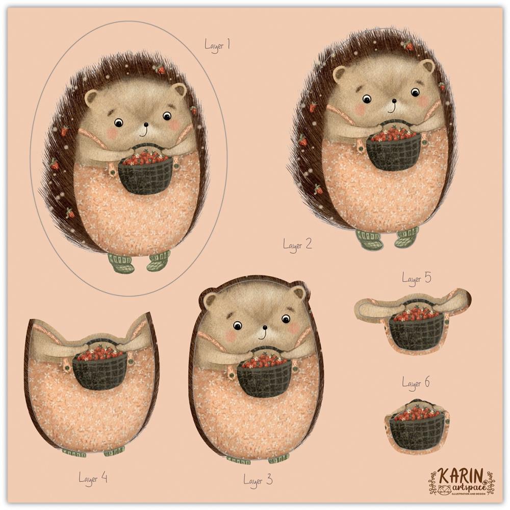 Craft Consortium 3D Decoupage 8"X8" Pad - Amongst The Hedgerow