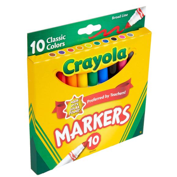 Crayola Broad Line Markers Classic Colors 10/Pkg