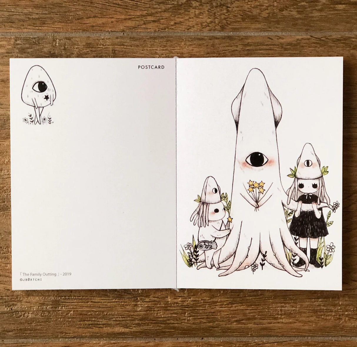 jb0xtchi Postcard Set - Creatures of Wonderland