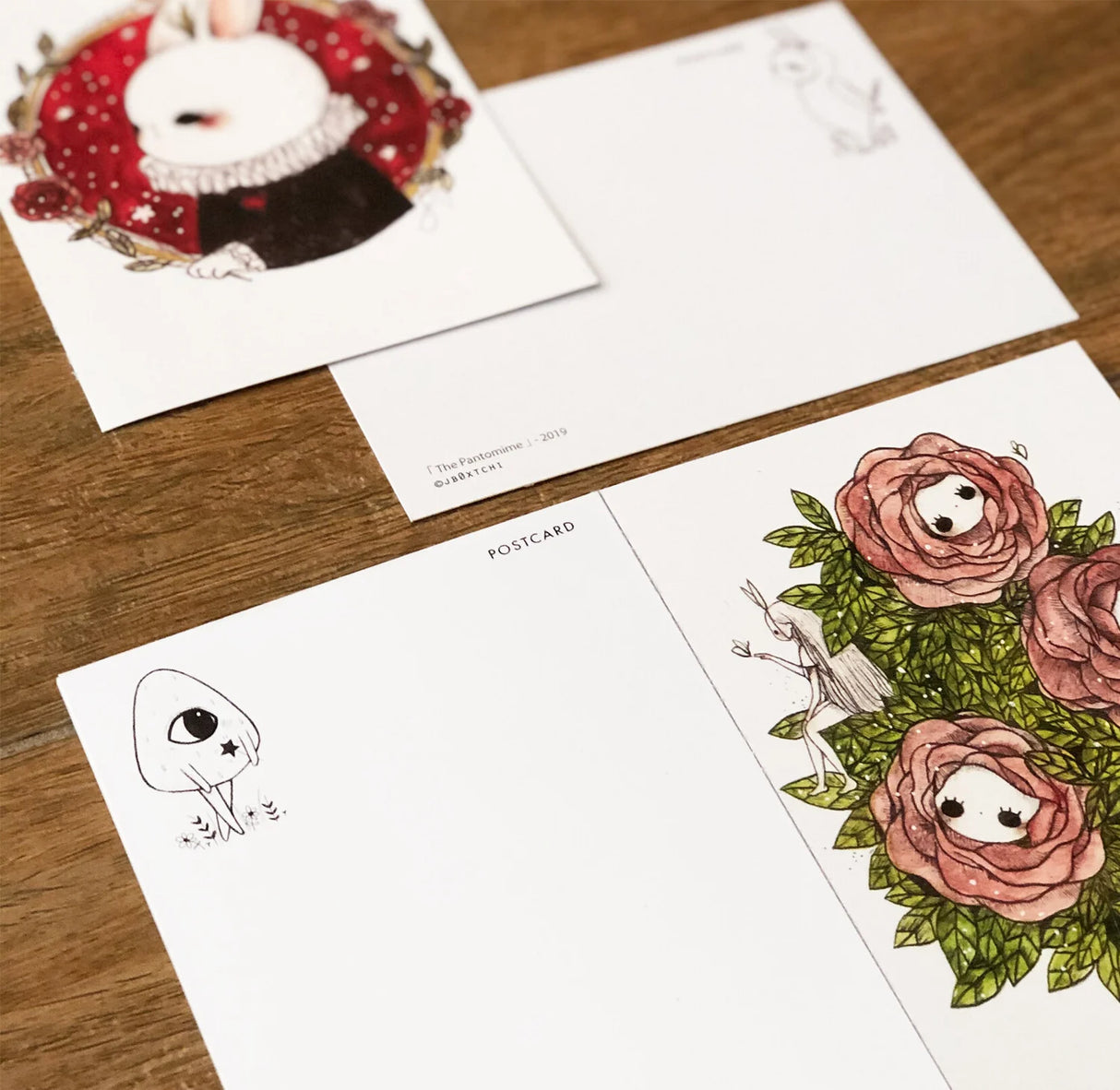 jb0xtchi Postcard Set - Creatures of Wonderland