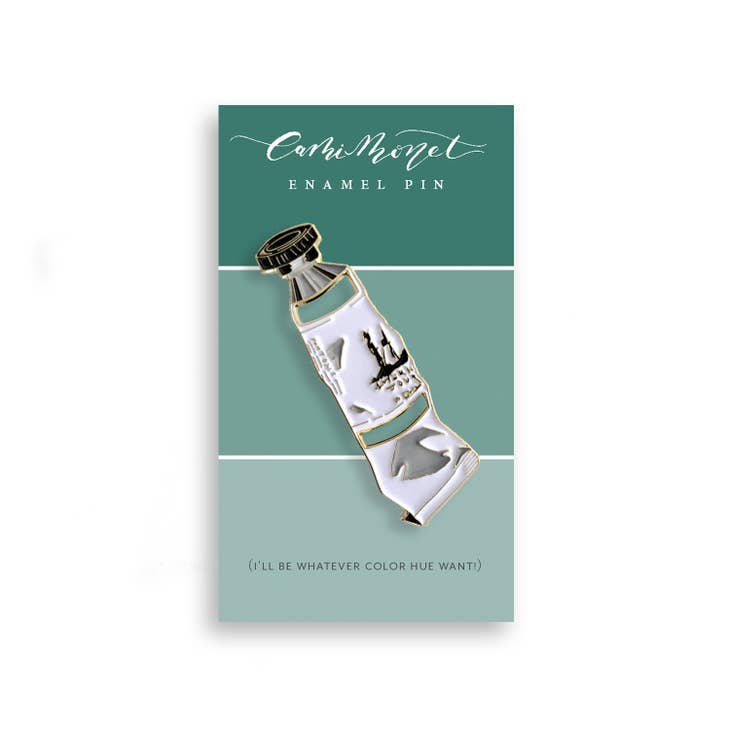 Cutout Paint Tube Enamel Pin