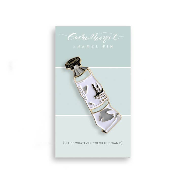 Cutout Paint Tube Enamel Pin
