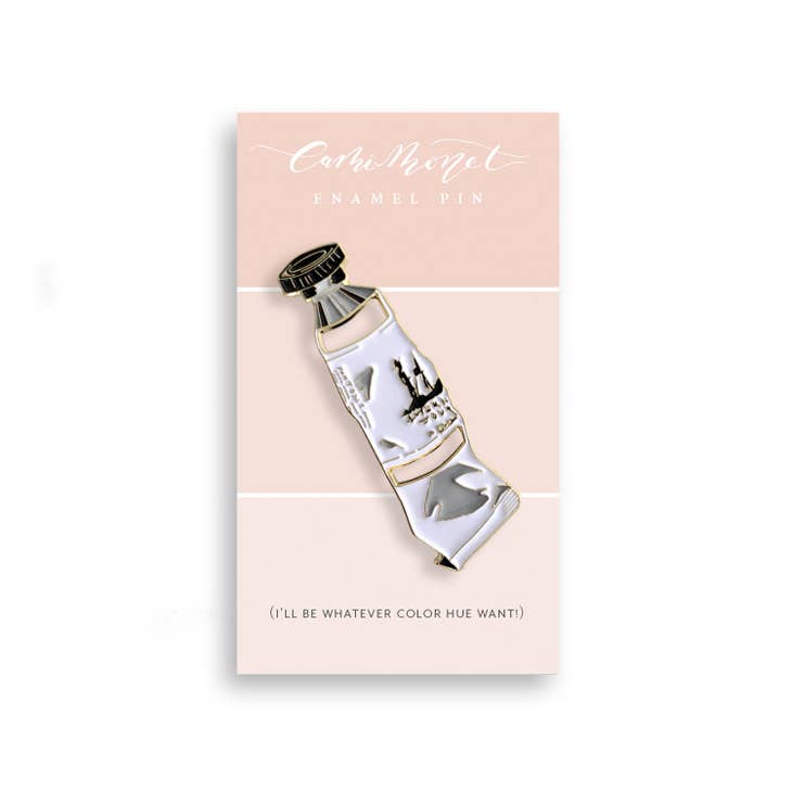 Cutout Paint Tube Enamel Pin