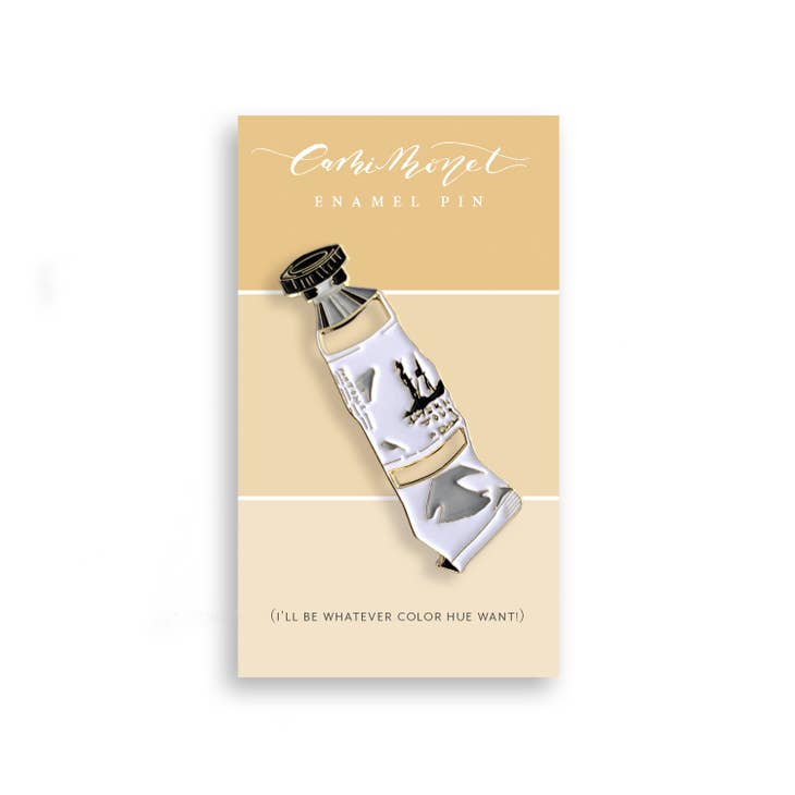 Cutout Paint Tube Enamel Pin