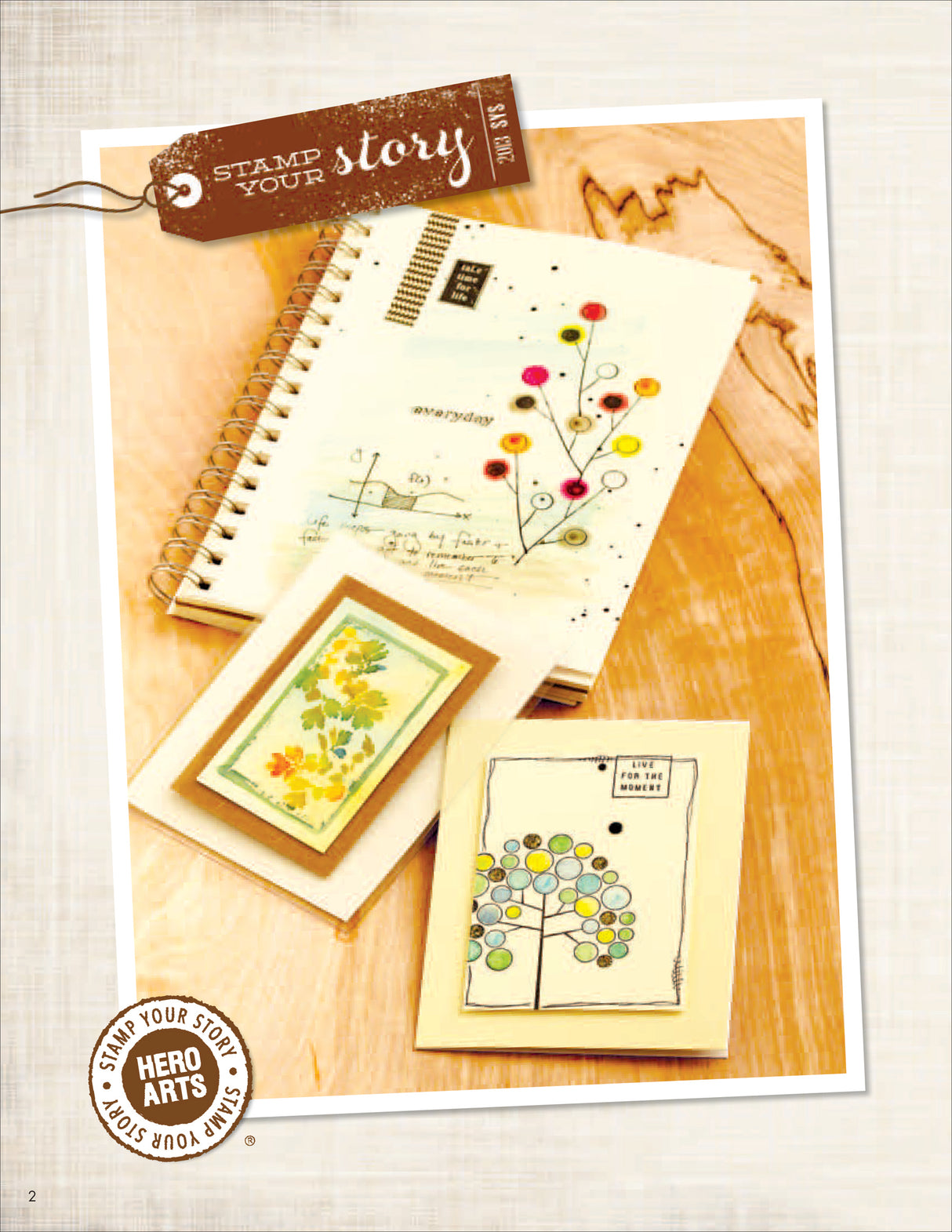 Sello de goma Colorea la rama