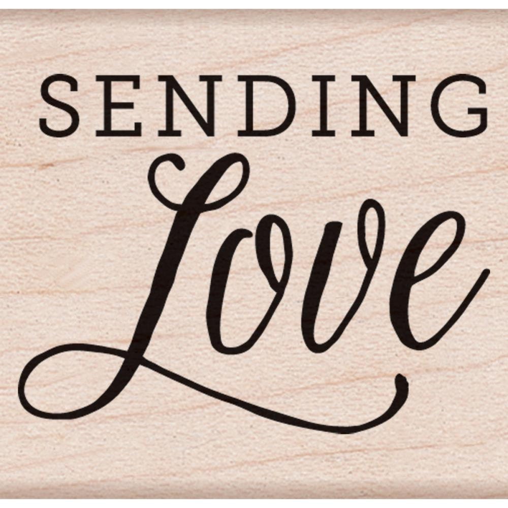 Sending Love Rubber Stamp
