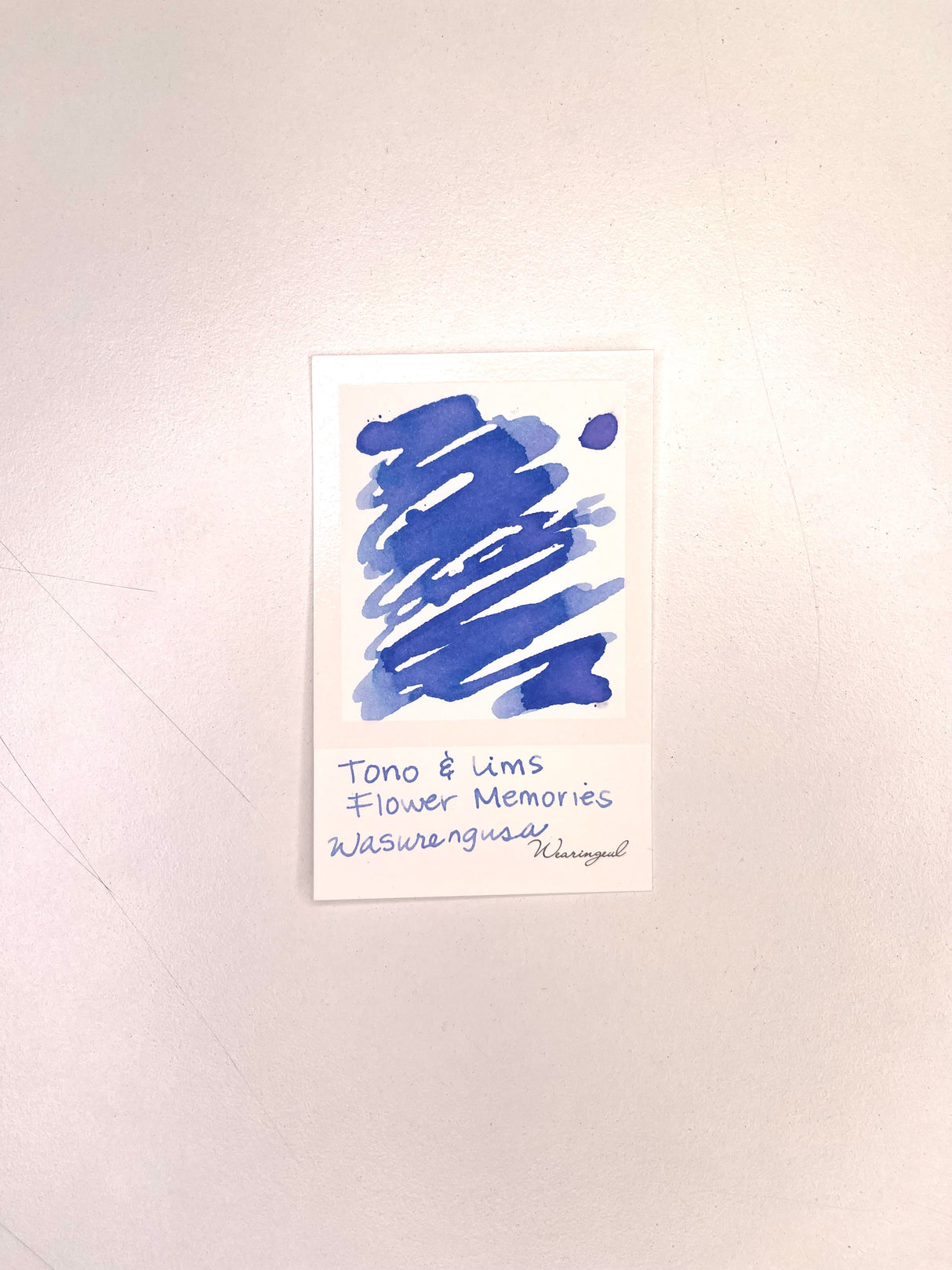 TONO & LIMS Flower Memories WASURENAGUSA Ink