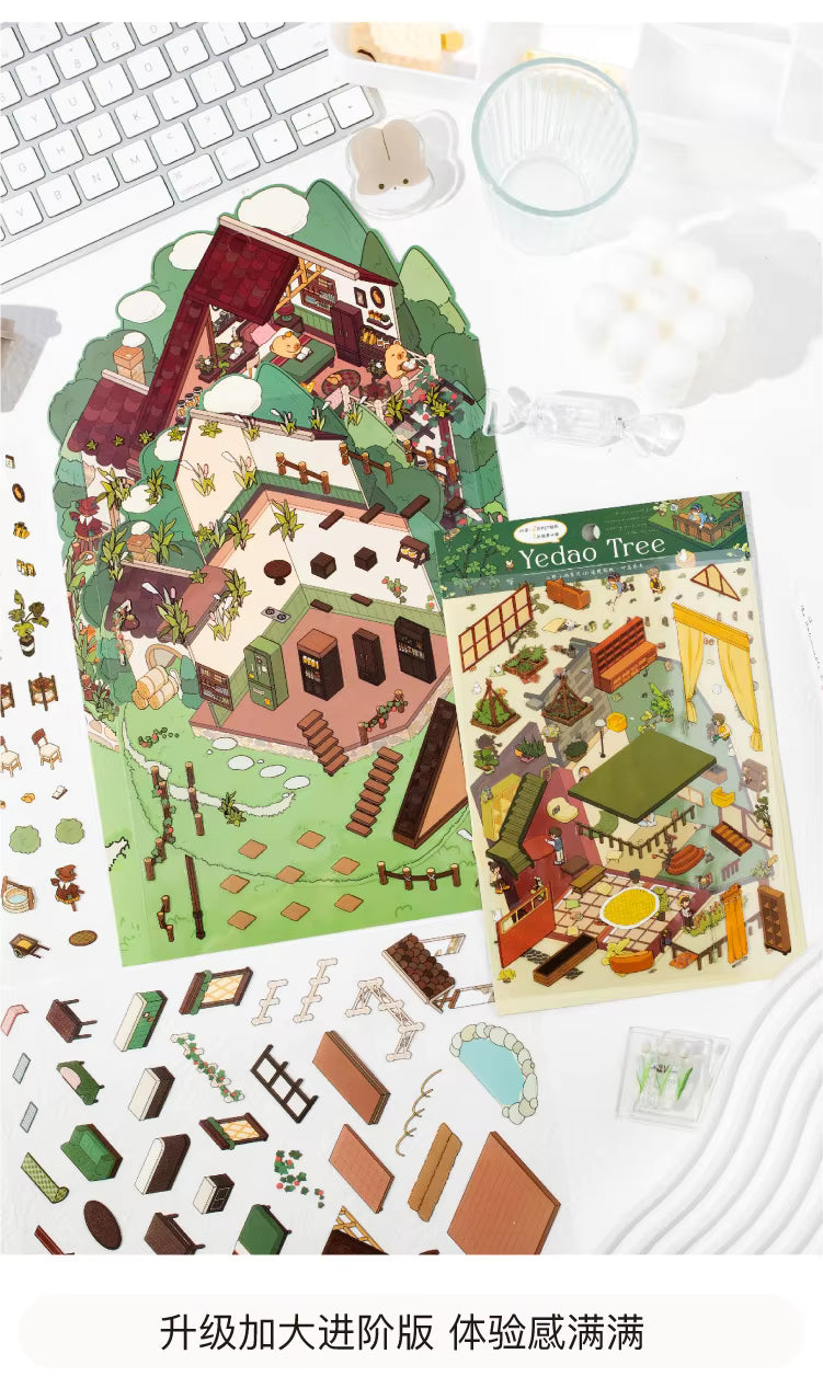 Unleash your creativity with these 3D scene stickers! Perfect for kids and adults, you can design your own eco home scene with 3 sets of sticker sheets!
1 piece of landscape paper
3 sticker sheets
7.2 in x 11.6 in