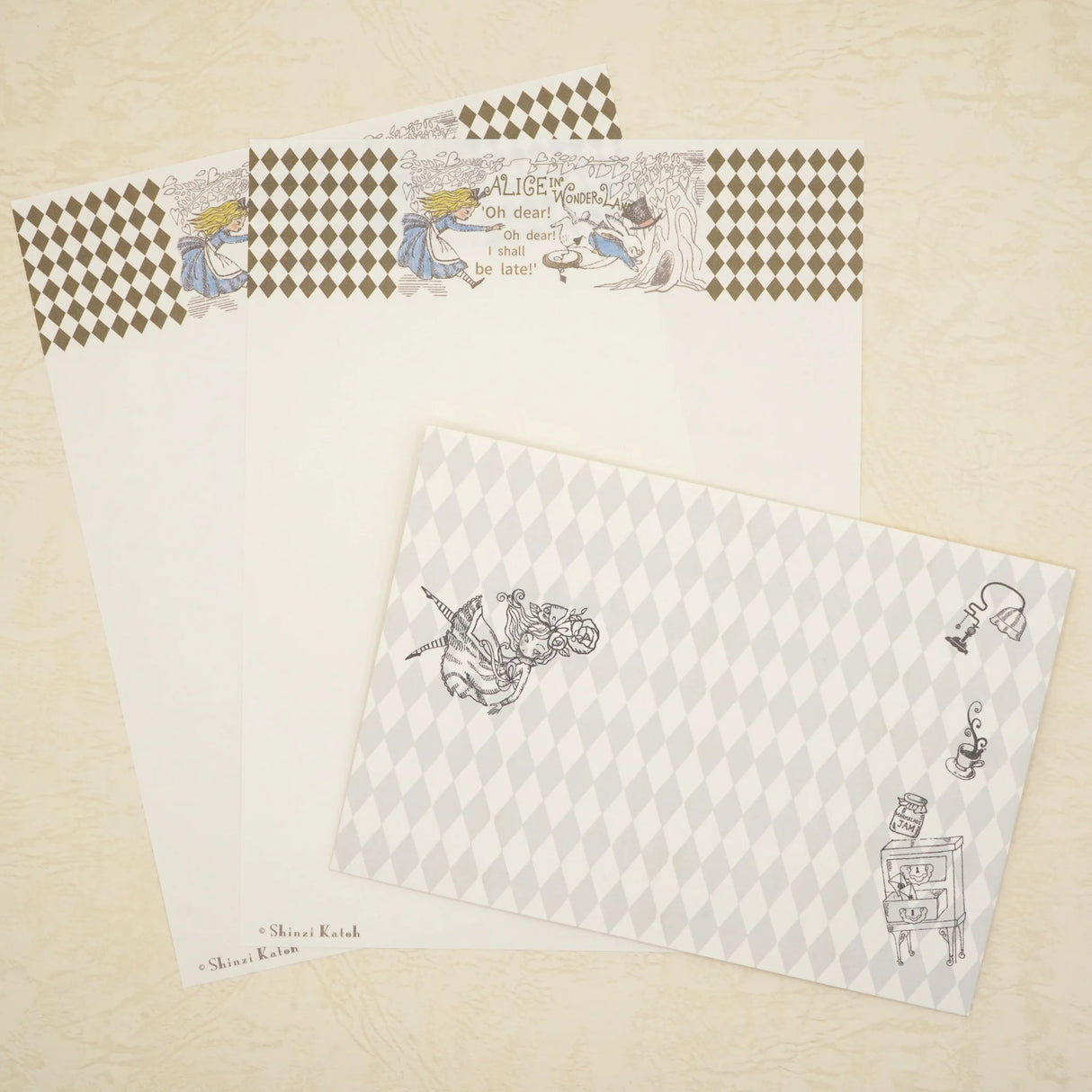 Shinzi Katoh Alice in Wonderland Letter Set - Wonder Land
