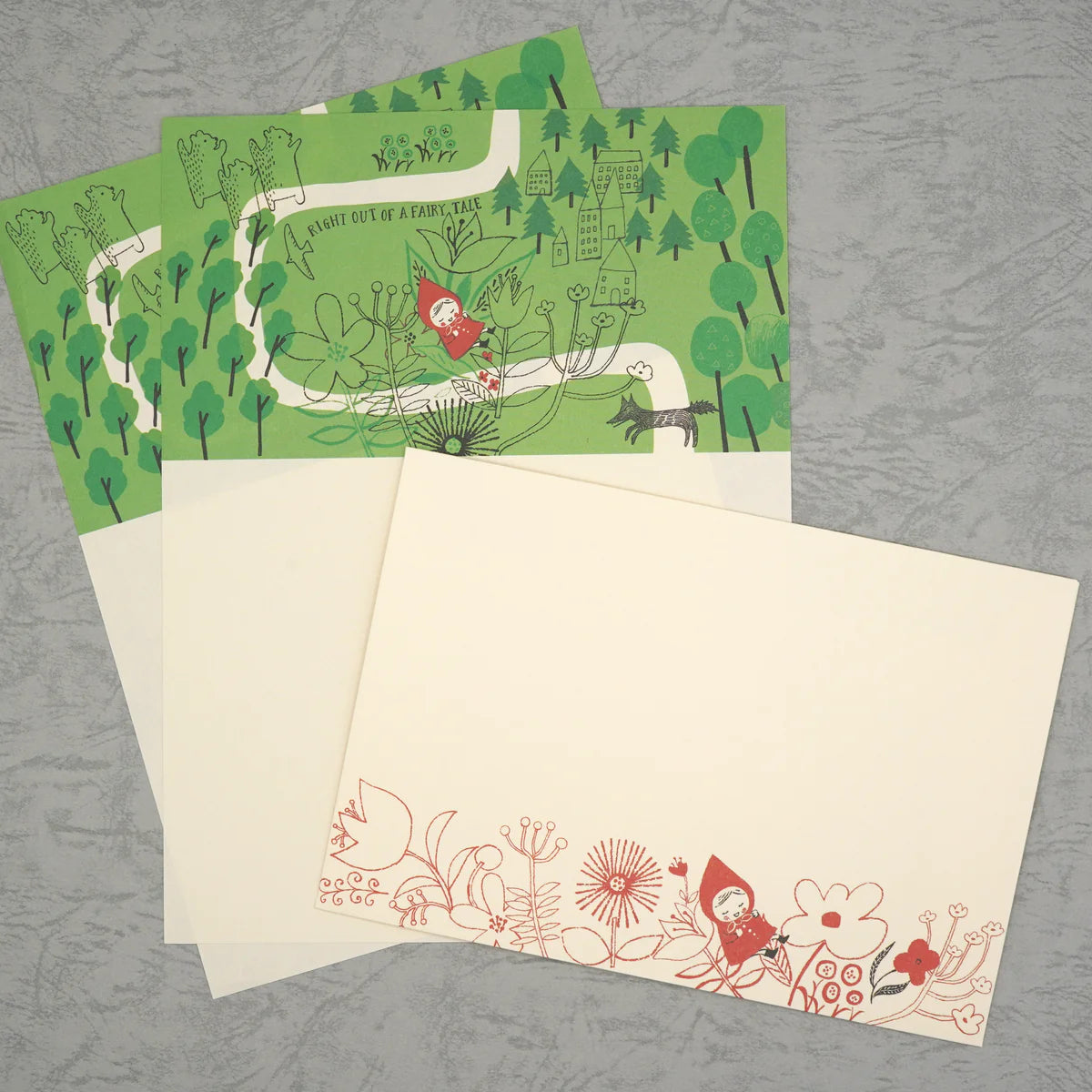 Shinzi Katoh Little Red Riding Hood Letter Set - A little break
