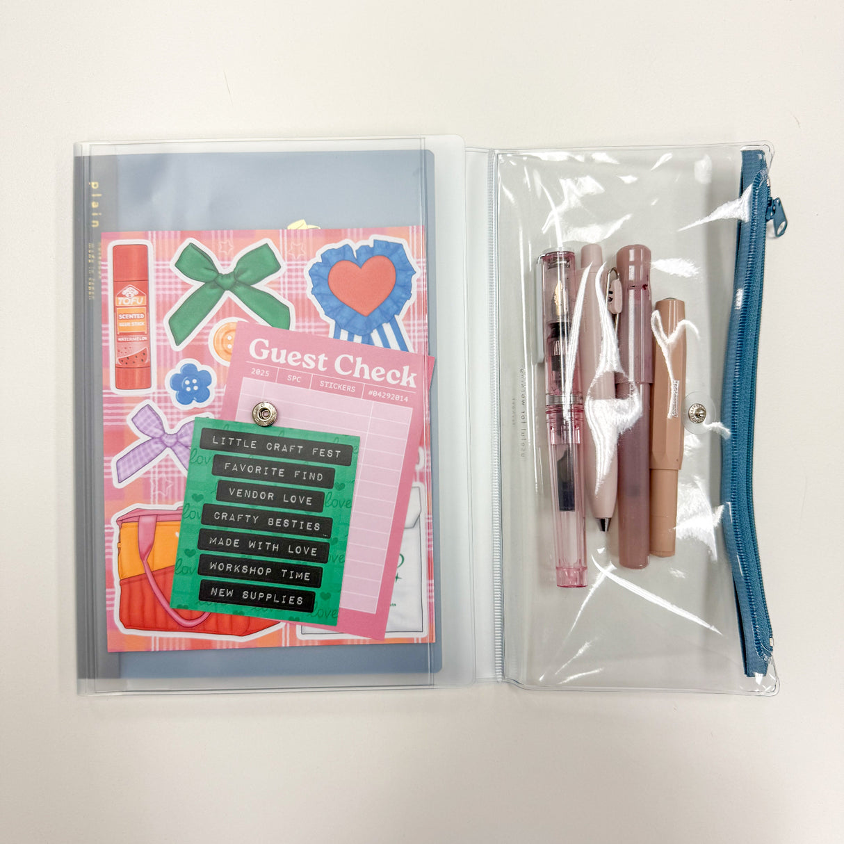 Daigo Notebook A5 - Little Craft Fest 2026 Exclusive Clear Pen Pouch Cover