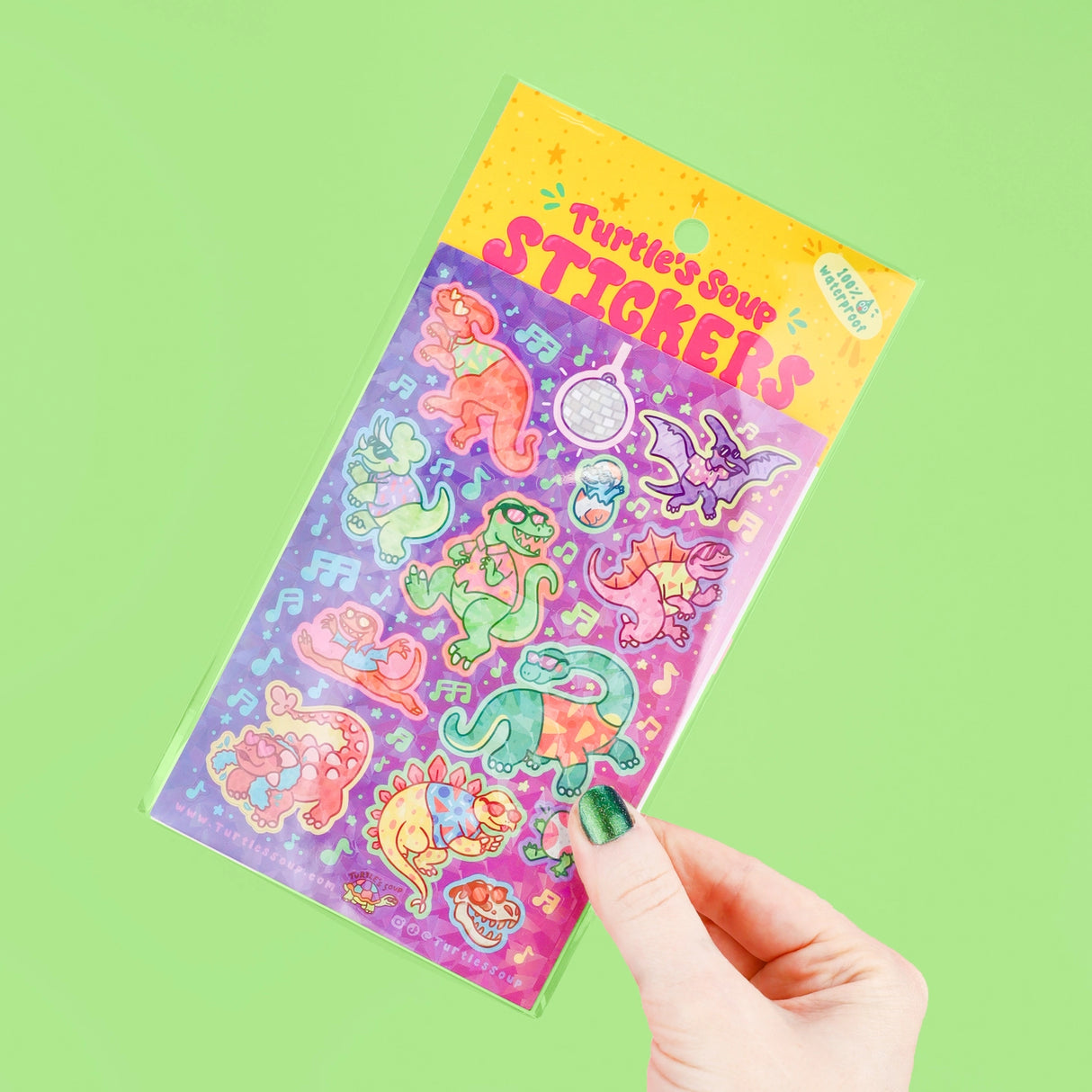 
🐢 Our Kiss Cut Sticker Sheets are 4 inches by 6 inches and include one (1) sheet per package, with 10 to 20 individual waterproof, stickers on each.
🐢 Each sheet is enclosed in a sleeve with an art backing card and are retail-ready!
🐢 Stick them on water bottles, laptops, cars, coolers, helmets, skateboards, or just about any flat surface you can think of. 