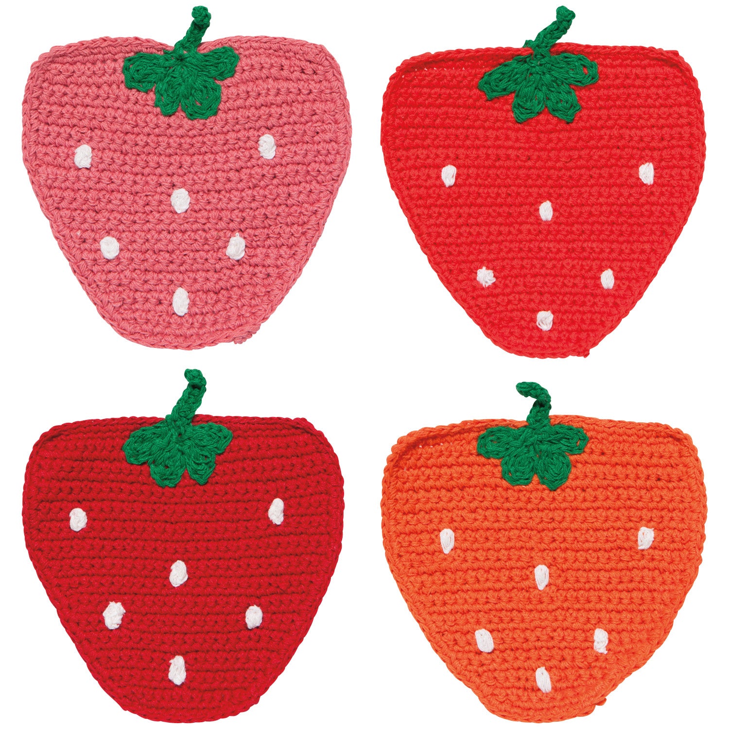 Danica Jubilee - Berry Sweet Crochet Coasters Set of 4 – Little