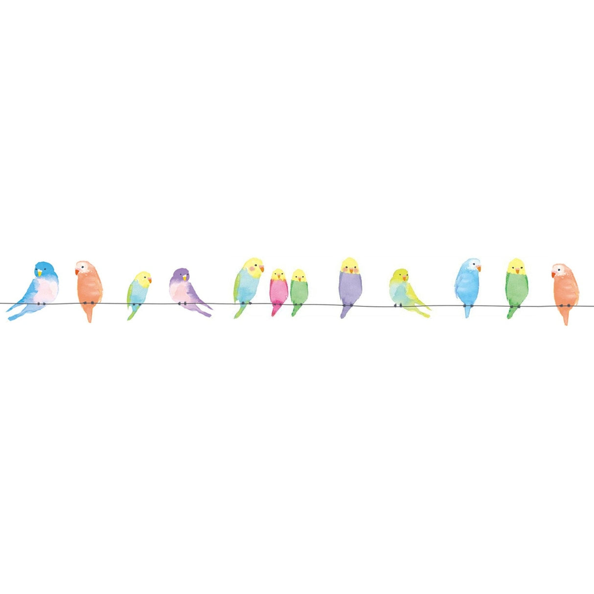 Deco Rush Tape - Resting Birds