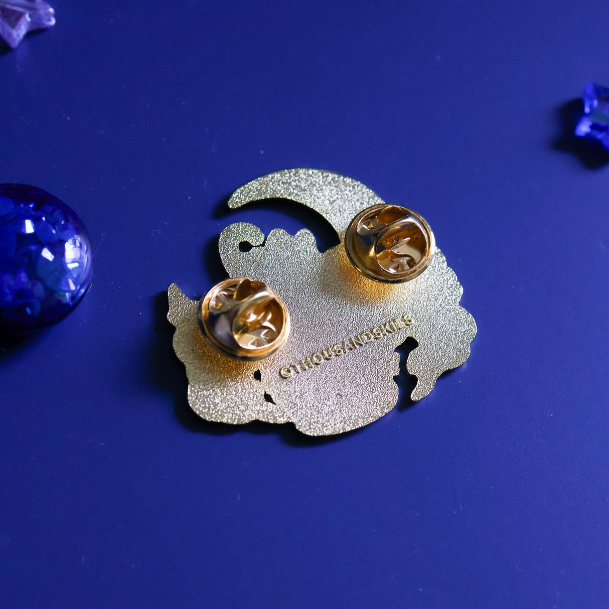 Thousand Skies Deep Sky and A Black Cat Enamel Pin