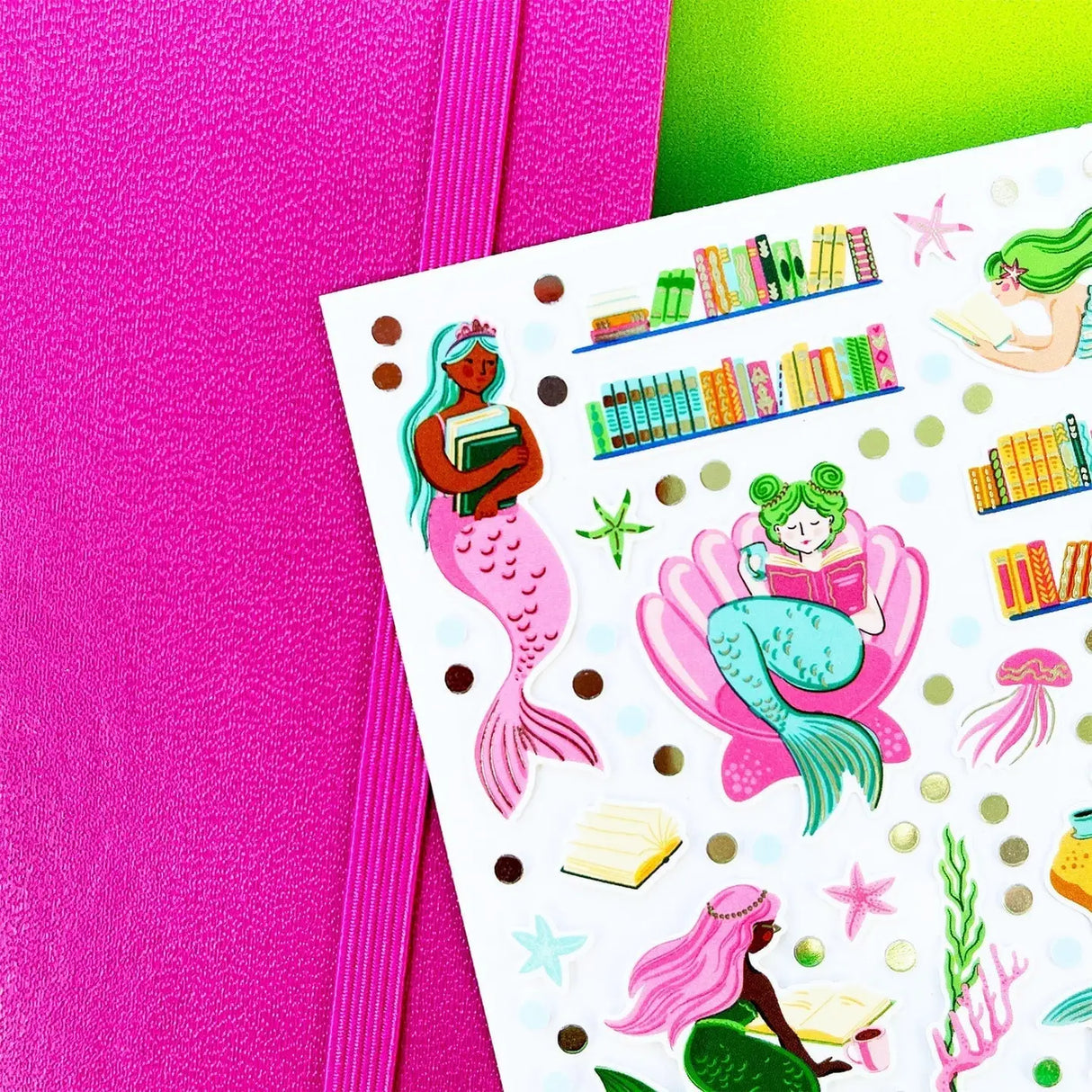 PipStickers are the PERFECT gift for the sticker lover in your life - even if it's you! These unique PVC designs with silver foil accents come on a clear backing and cannot be found anywhere else.
Includes one 4" x 4" sheet of Deep Sea Reads PipStickers and includes the Pipsticks manifesto.