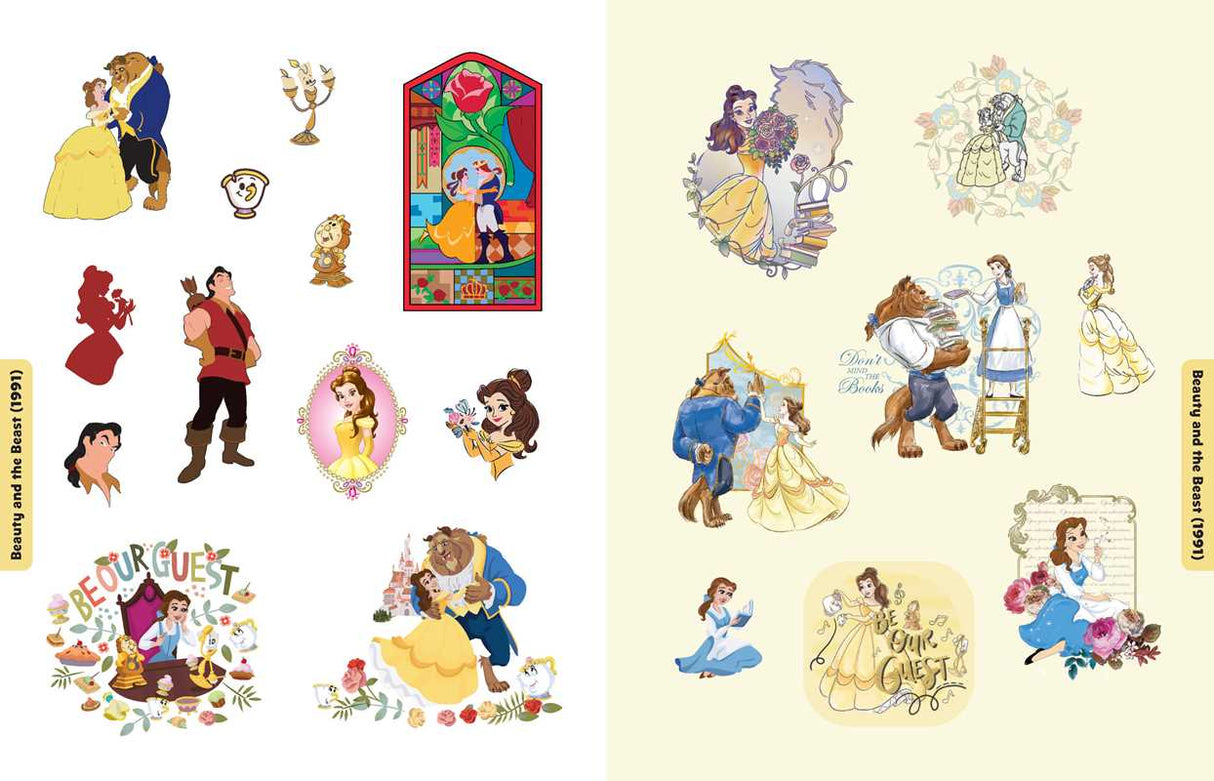Explore Disney’s incredibly rich history with this keepsake sticker book that includes more than 1,000 full-color stickers for decorating notebooks, greeting cards, stationery, and more!
The enchanting world of Disney awaits in this collectible sticker book that includes more than 1,000 stickers from favorite Disney animated films, from Snow White and the Seven Dwarfs (1937) to the present day. The full-color stickers include imaginative and rarely seen art from the Disney archives.