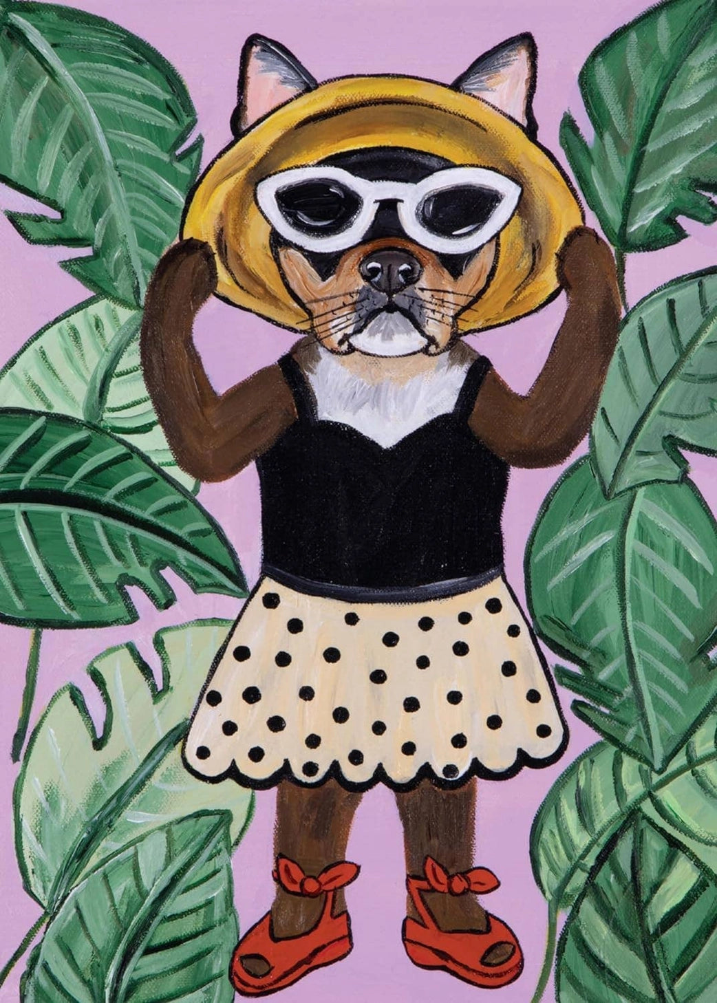 No canines are cooler than the twenty stylin' and wildin' dogs in this hilarious set of 20 postcards by artist Carly Beck. These paintings of perfectly dressed dogs feature top breeds like Frenchies, retrievers, and many more, each inviting you into a world that's part Richard Scarry, part Vogue fashion shoot.
Postcards; 5 x 7 inches; 20 pages.
