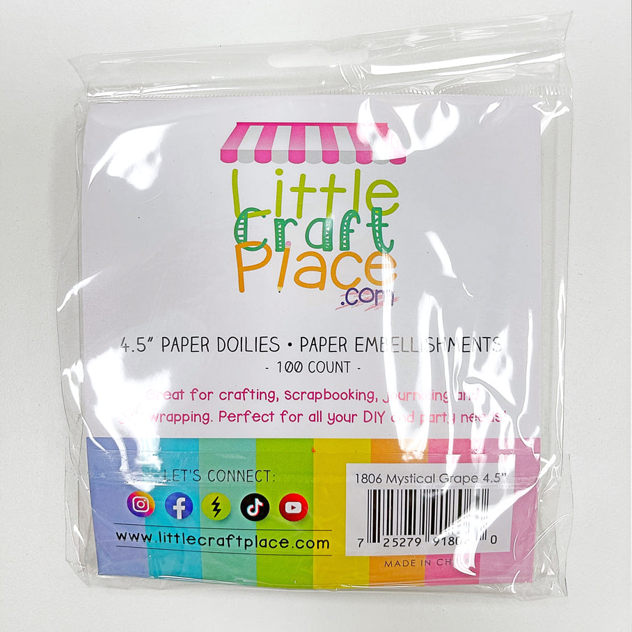 Doily Mystical Grape 4.5" Doilies 100ct
