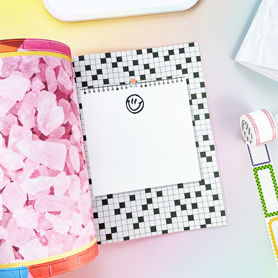 Dream Vision Collage Magazine is your go-to for planning, plotting, and putting big ideas on paper. Packed with bold visuals, playful textures, and 400+ stickers, it’s perfect for vision boards, journaling, and list-making that actually feels fun. Finished with a foil-stamped cover, this 8x10” magazine is made to flip through, tear into, and make totally your own.
Includes: 48 8x10" Pages, 5 sheets of stickers and over 400 stickers!