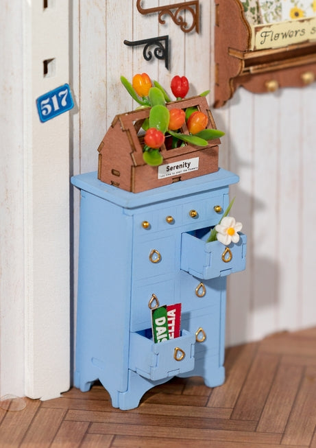 Kit de casa en miniatura para hacer tú mismo una casa con jardín de ensueño