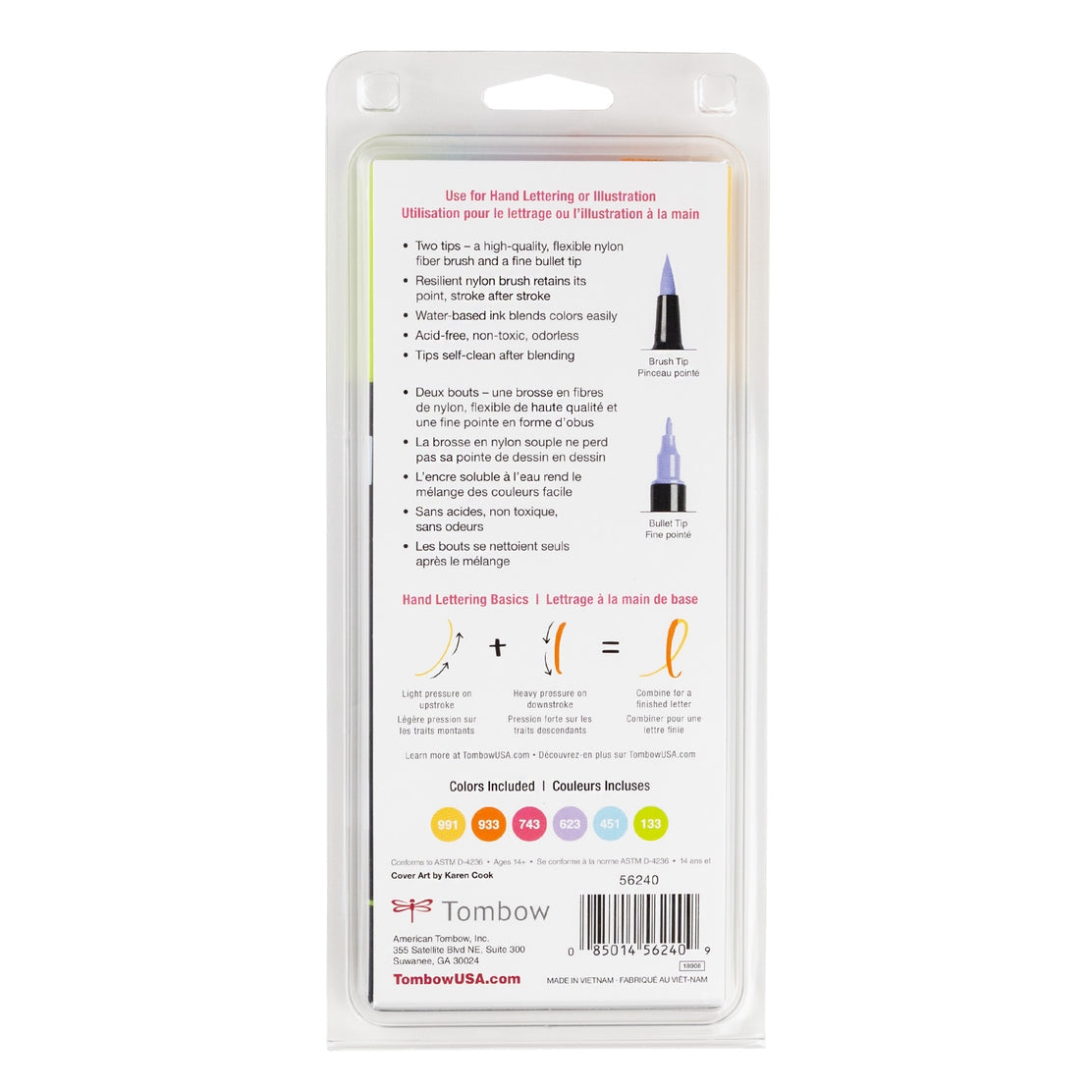 Marcadores artísticos de doble punta de pincel Yay Sorbet, paquete de 6