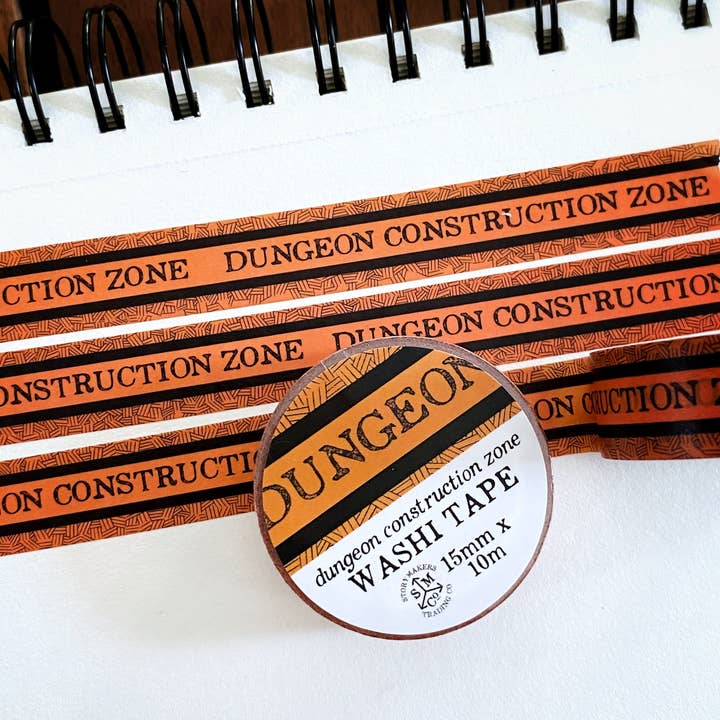 Cinta washi de construcción de mazmorras para D&D