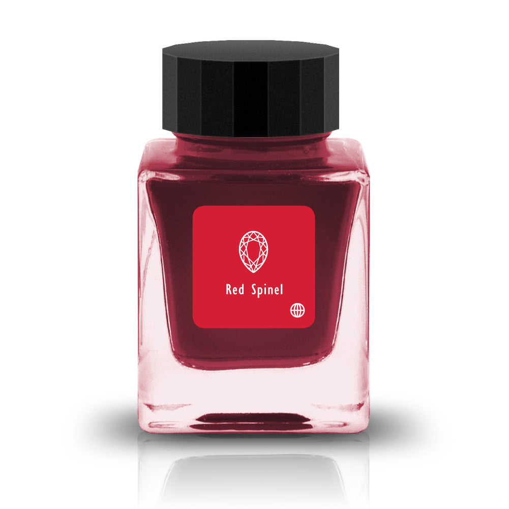 Embrace the bold and vibrant tones of nature through Tono & Lims' Earth Contact Line. Inspired by rich gemstones, each ink color is perfect for those who enjoy adding radiance to their collection. Be sure to shake the bottle well before use to evenly disperse the glitter.
RGB: 215, 28, 51
Red
Shimmering
30 ml