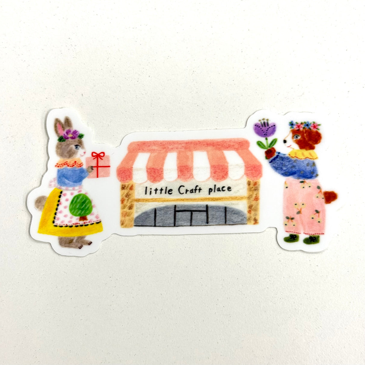 Aiko Fukawa x Little Craft Place Storefront Vinyl Sticker