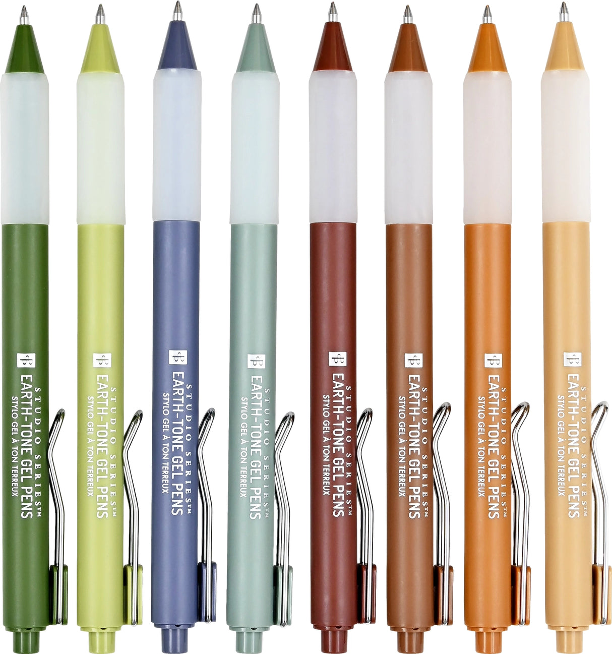 Quick-drying fine-tip gel pens with expressive earth-tone colors provide a seamless flow of ink for a flawless writing experience! Retractable gel pens are perfect for intricate journaling, drawing, planning, and more! Ultra-fine 0.5 mm tips for precision writing. Smudge-free. No bleed-through. Choose from a palette of 8 earth tones to bring a touch of nature to all your writing projects. Perfect for sketching, note-taking, and correspondence. 8 earth-tone colors feature greens, blues, and browns.