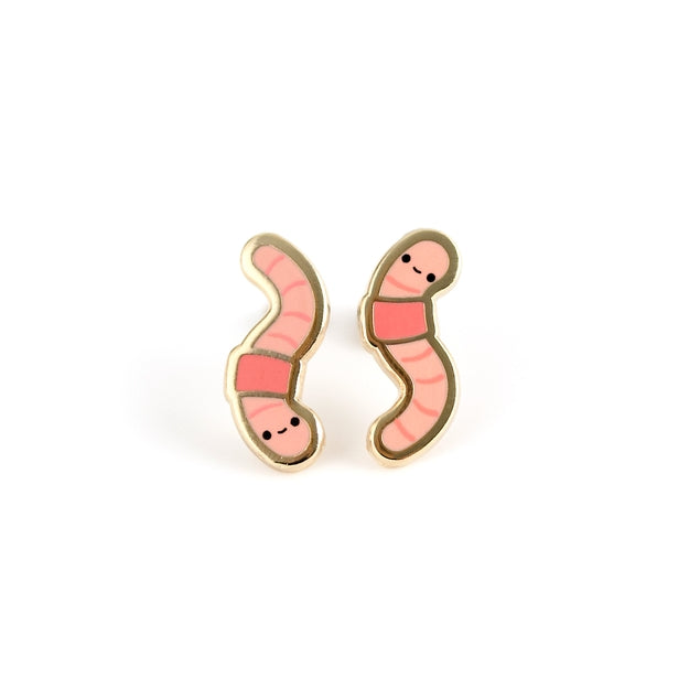 Earthworm Earrings