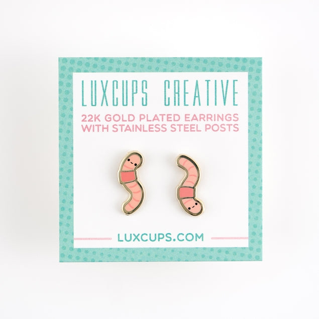 Earthworm Earrings