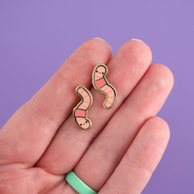 Earthworm Earrings