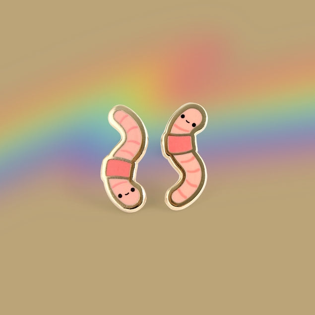 Earthworm Earrings