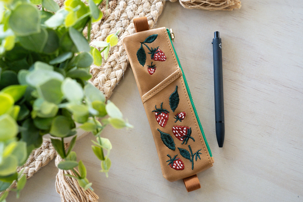 Elana's Berries Embroidered Notebook Pouch