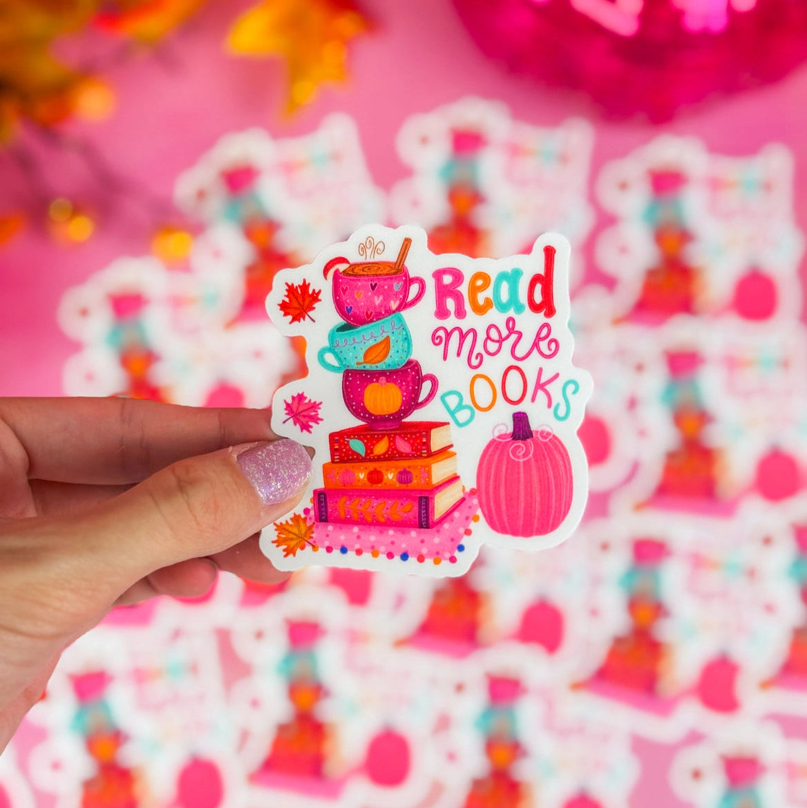 This whimsical design was hand lettered and illustrated with lots of love. The size of this decal is 3". It is made of durable & weather resistant vinyl that is dishwasher safe, able to withstand exposure to wind, rain and sunlight and is scratch resistant. All artwork is original.