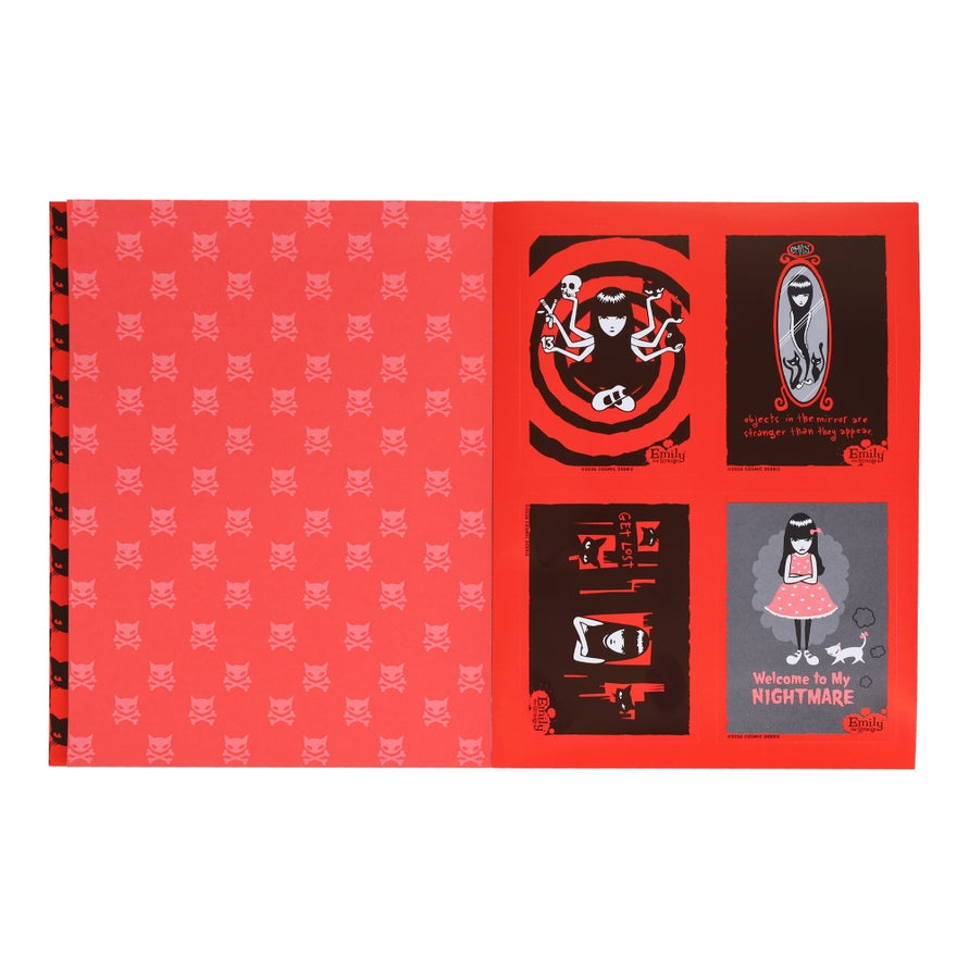 Part of a 25th anniversary product line, this sticker book pairs perfectly with the deluxe reissue of the original Emily the Strange humor book or a set of 30 postcards. Get lost, be yourself, and celebrate your darker side.