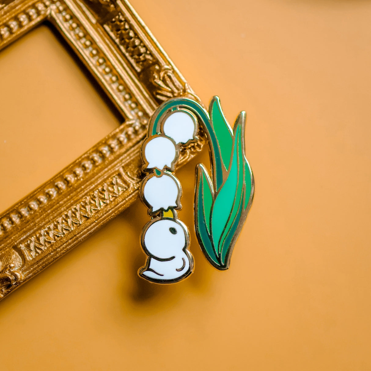 Thousand Skies Lily of the Valley Duckie Enamel Pin